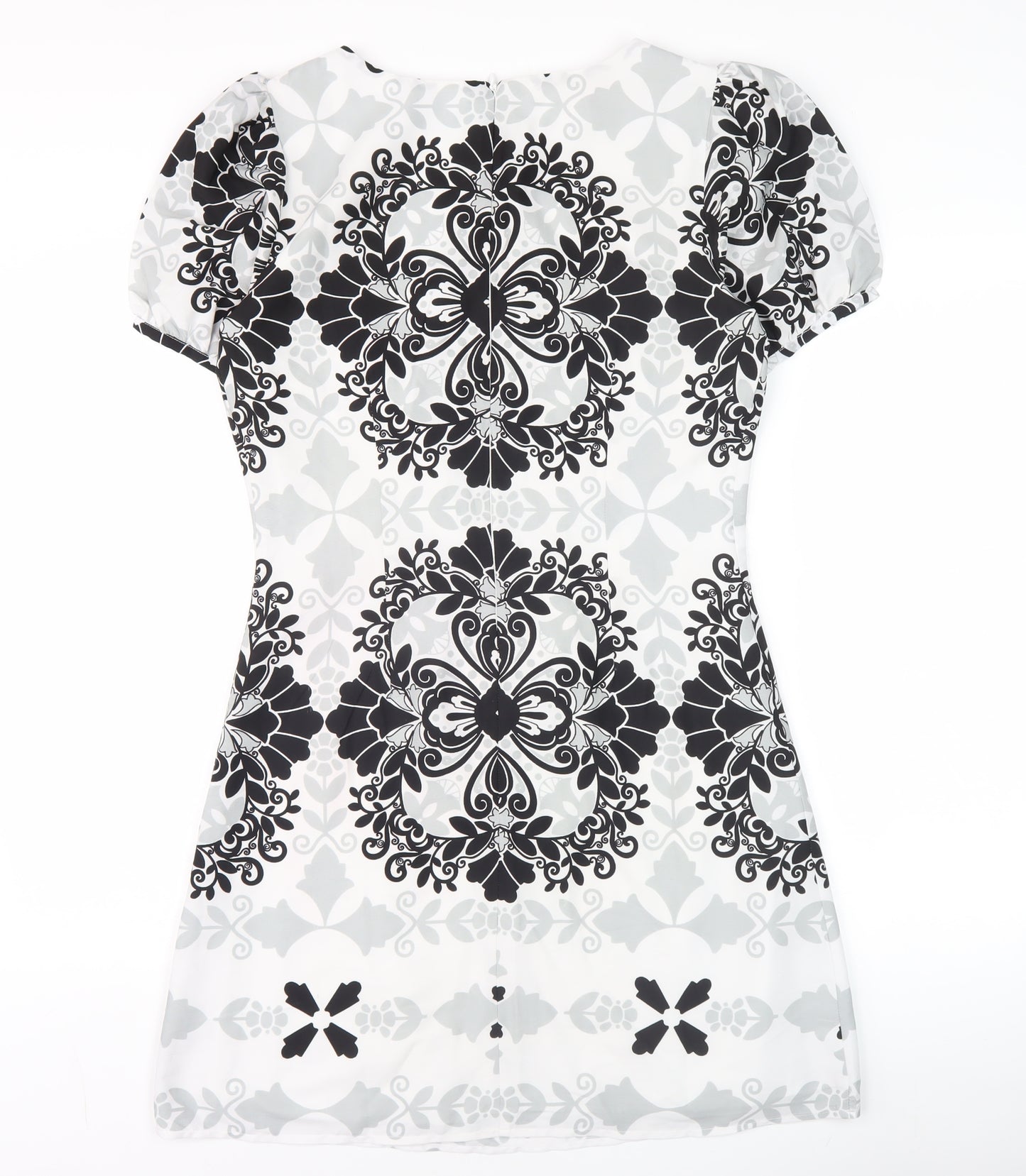 Lts Women’s Black & White Geometric Sheath Dress Size 10