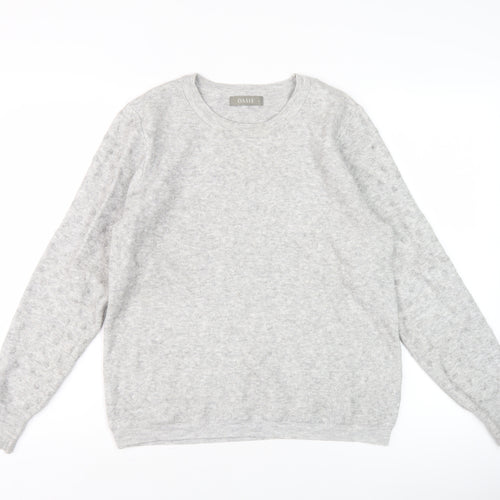 Oasis Women's Grey Crew Neck Long Sleeve Pullover Jumper L