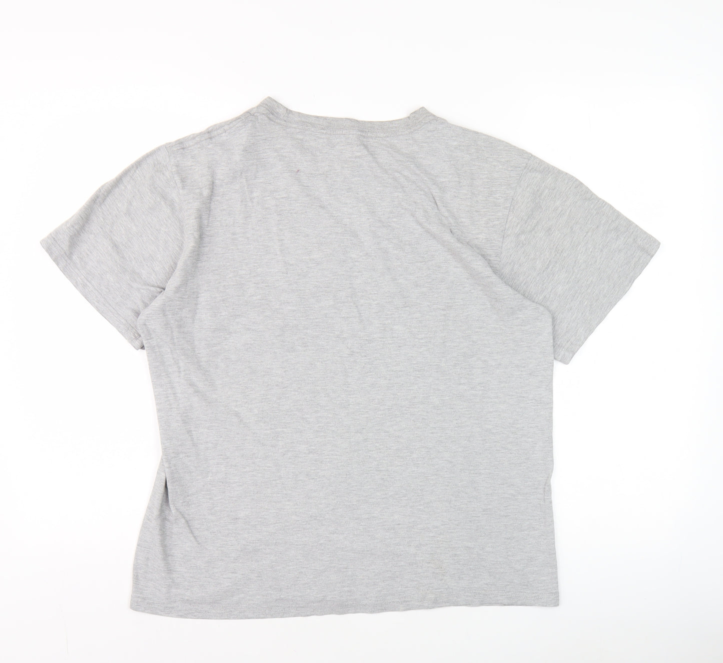 Converse Women's Grey Cotton Short Sleeve Basic T-Shirt M