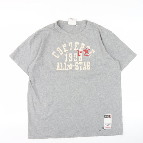 Converse Men's Grey M Graphic Print Sports T-Shirt