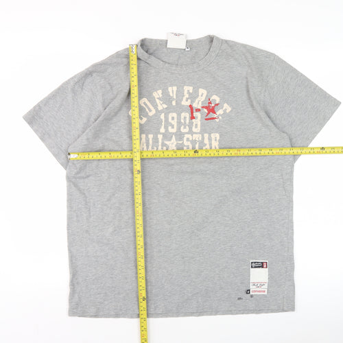 Converse Men's Grey M Graphic Print Sports T-Shirt