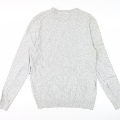 Burton Menswear London Men's Grey M Pullover Crew Neck Jumper