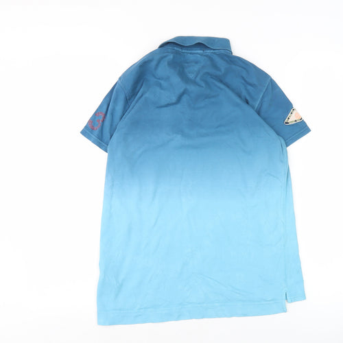 Pepe Jeans Men’s Blue Cotton Short Sleeve Polo Shirt M
