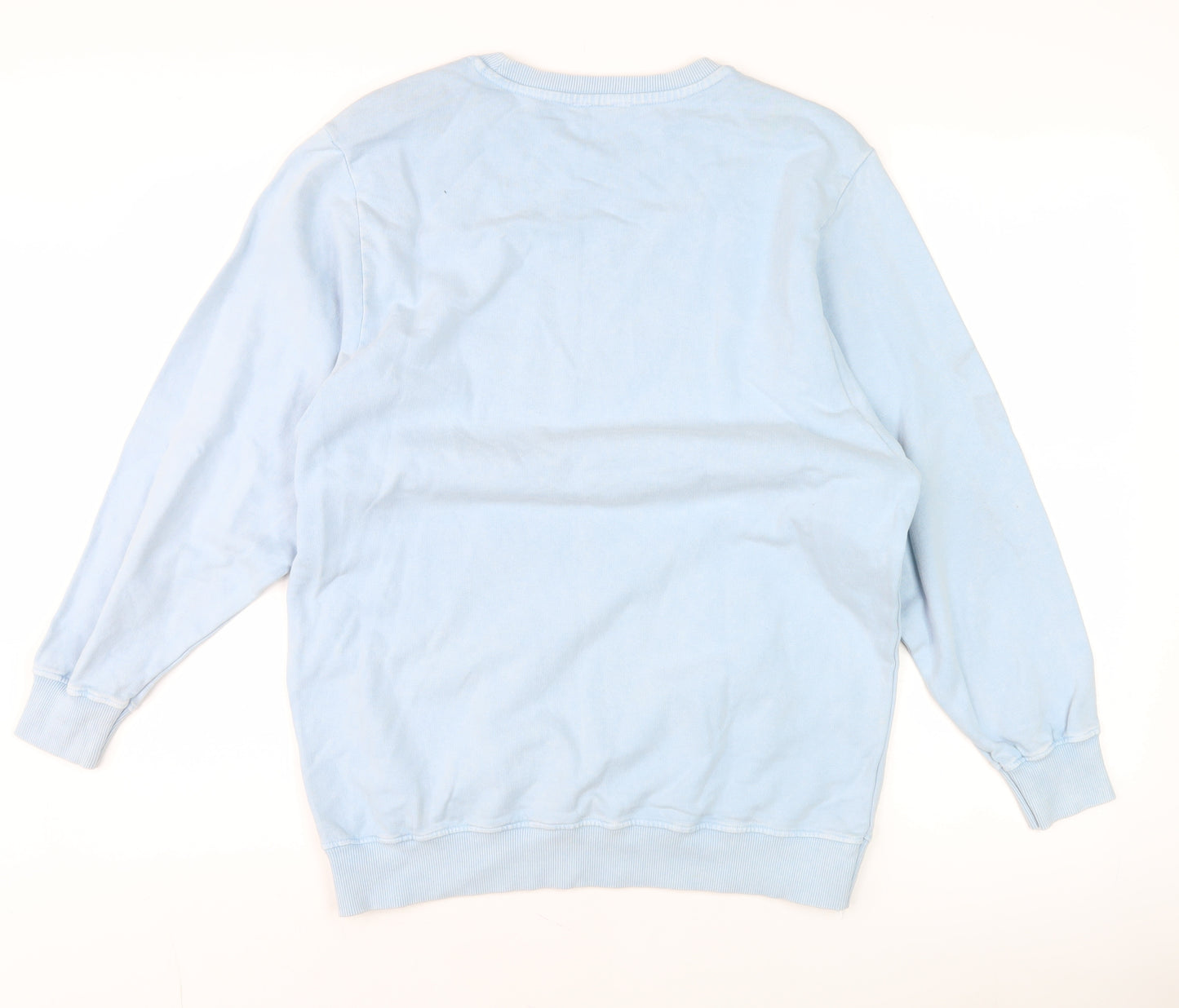 Sonder Studio Women's Blue Glitter 'LOVE' Pullover Sweatshirt UK 8