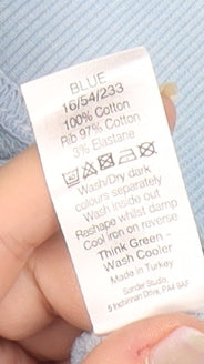 Sonder Studio Women's Blue Glitter 'LOVE' Pullover Sweatshirt UK 8