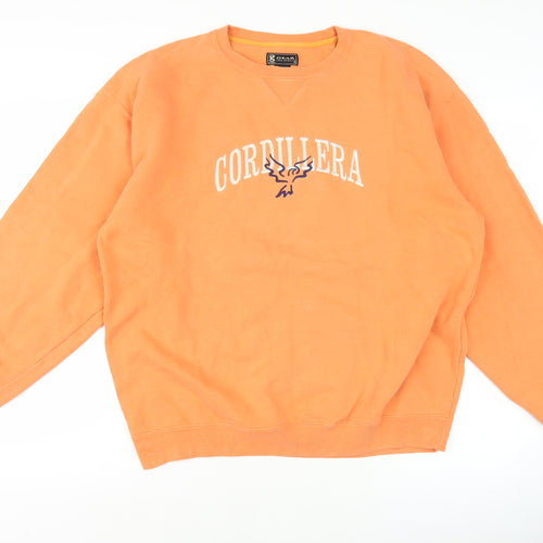 Gear for Sports Men's Orange M Pullover Sweatshirt Embroidered Logo