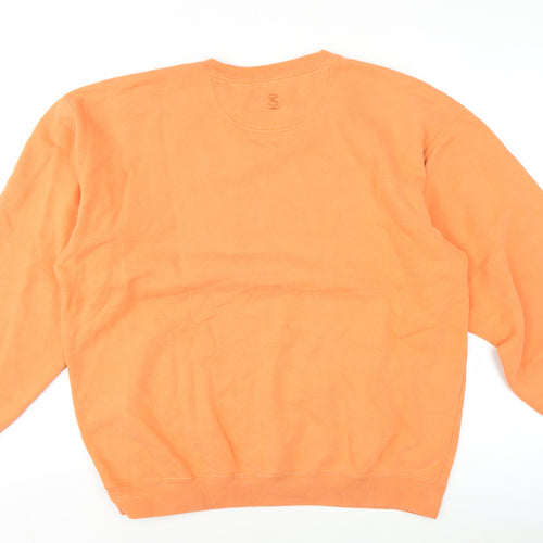 Gear for Sports Men's Orange M Pullover Sweatshirt Embroidered Logo