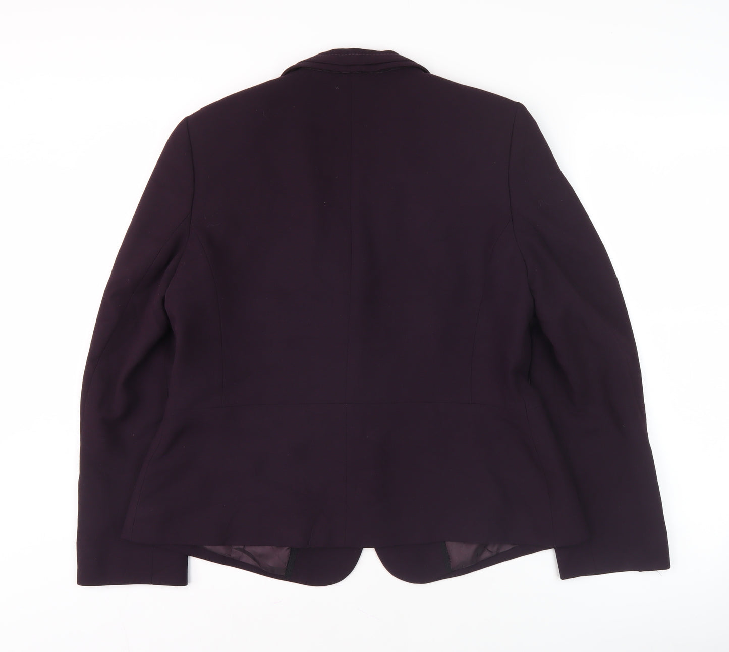 Marks and Spencer Women's Purple Blazer Size 16 Regular Fit