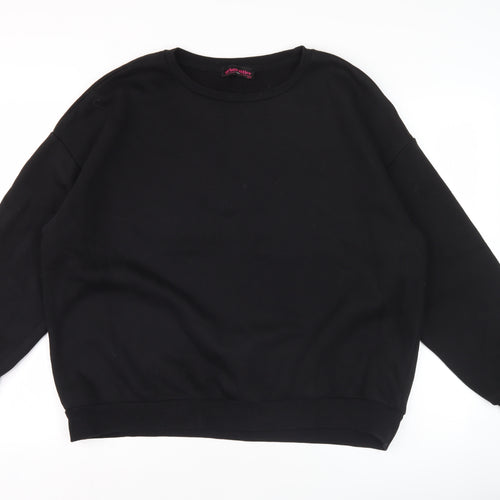 Urban Attire Women’s Black S Pullover Sweatshirt Graphic Quote