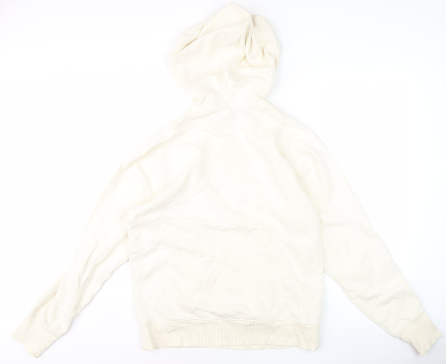 Outerknown Men’s Ivory Organic Cotton Pullover Hoodie M Regular Fit