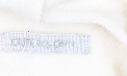 Outerknown Men’s Ivory Organic Cotton Pullover Hoodie M Regular Fit