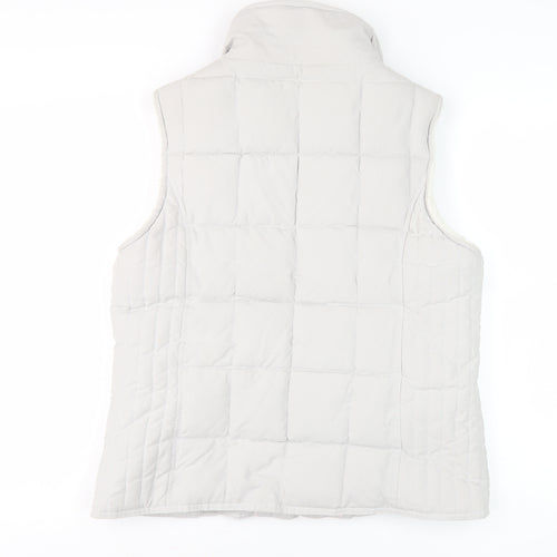 Evie Essentials Women’s Beige Quilted Puffer Waistcoat Size 14