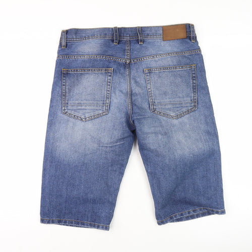 French Connection Men's Blue Denim Bermuda Shorts Size 34 Regular