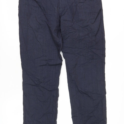 Charles Tyrwhitt Men's Blue Wool Slim Fit Dress Pants 32U Formal