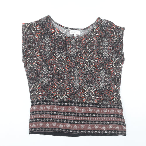 Apricot Women’s Multicoloured Paisley Tunic Blouse Size 10 Viscose Sleeveless
