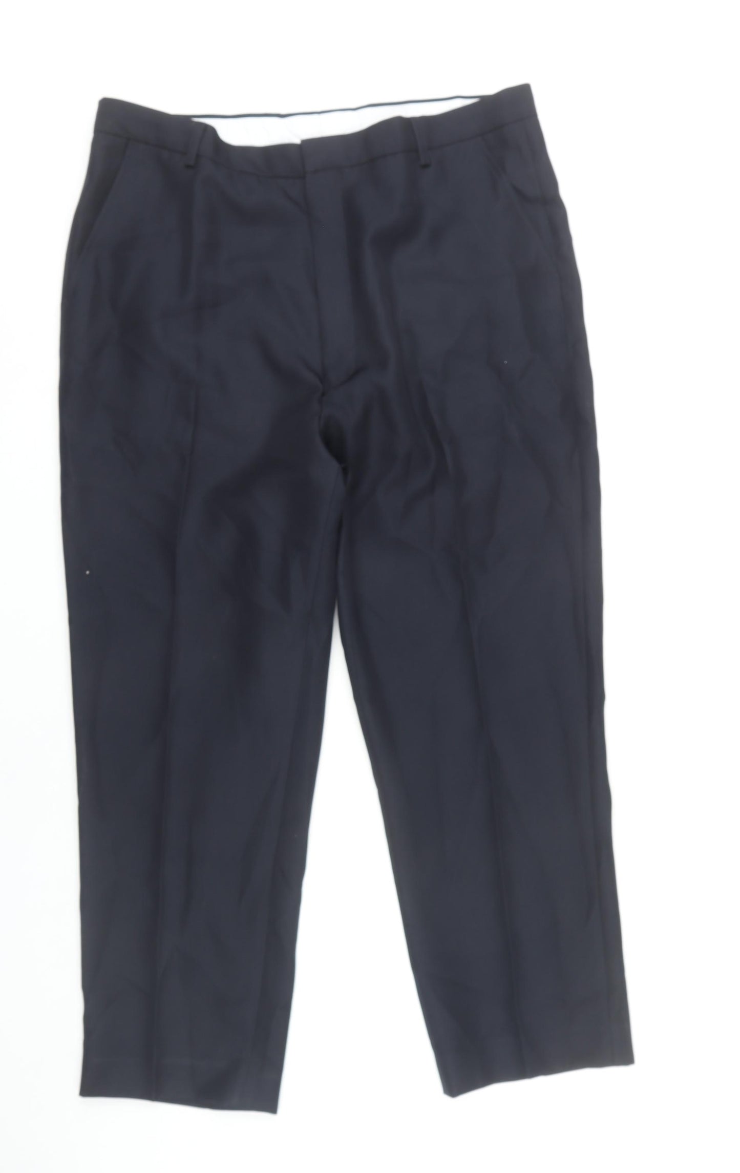 Chums Men’s Black Dress Pants Trousers 38W 29L Flat Front Straight Leg