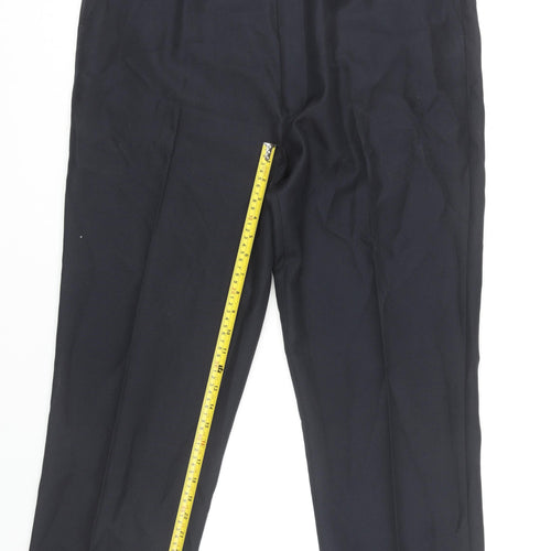 Chums Men’s Black Dress Pants Trousers 38W 29L Flat Front Straight Leg