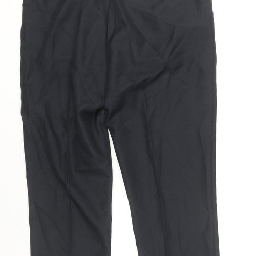 Chums Men’s Black Dress Pants Trousers 38W 29L Flat Front Straight Leg