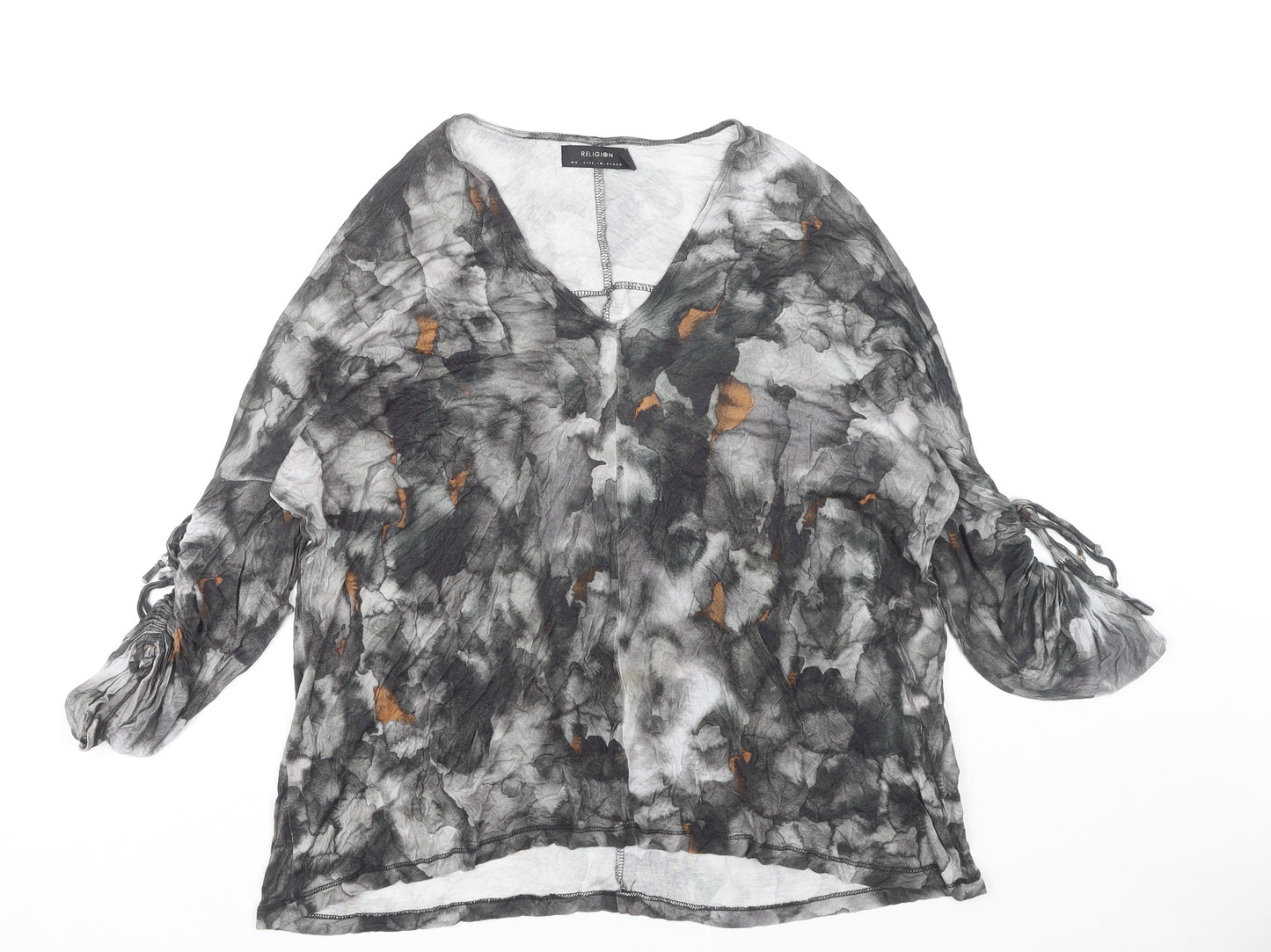 Religion Womens Multicoloured Abstract Tunic Blouse Size 10 Viscose