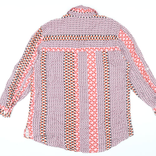 Next Women’s Multicoloured Geometric Button-Up Shirt UK 14