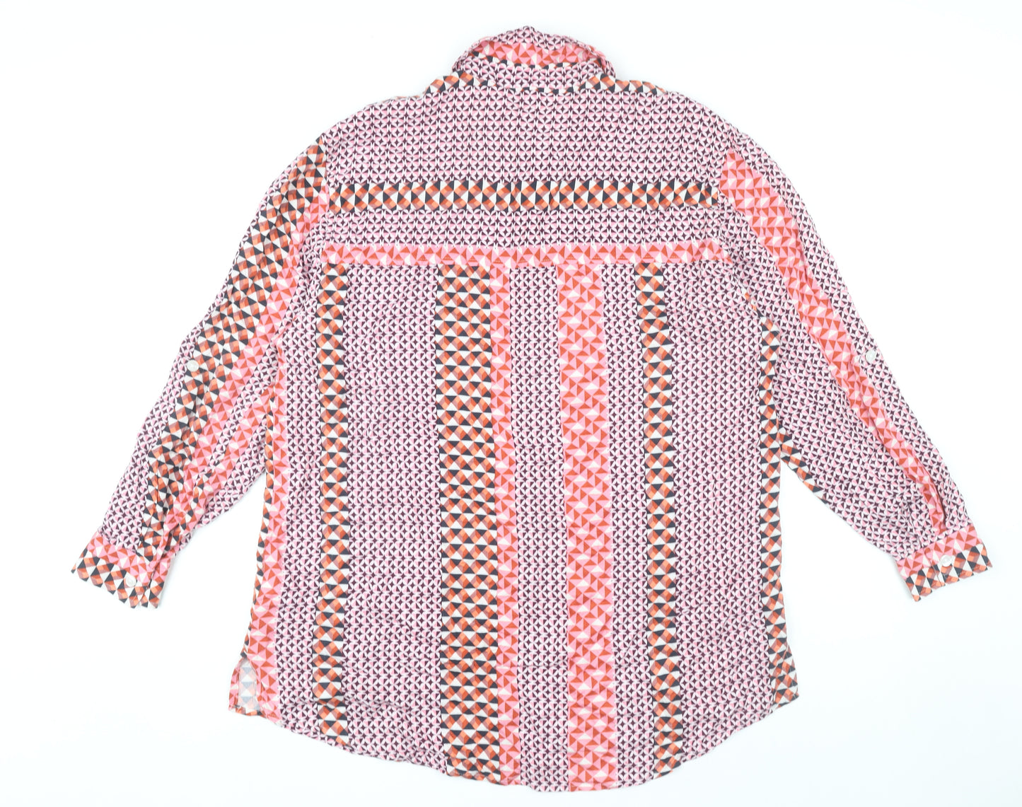 Next Women’s Multicoloured Geometric Button-Up Shirt UK 14