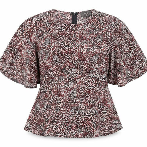 AX Paris Women’s Multicoloured Animal Print Tunic Blouse Size 12