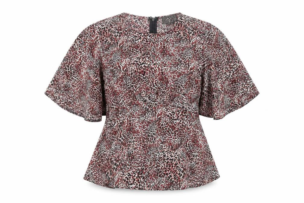 AX Paris Women’s Multicoloured Animal Print Tunic Blouse Size 12