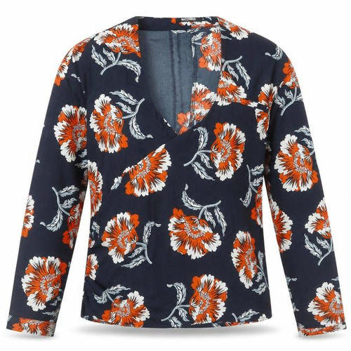 Missguided Women's Multicoloured Floral Wrap Blouse Size 8
