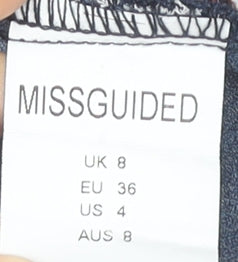 Missguided Women's Multicoloured Floral Wrap Blouse Size 8