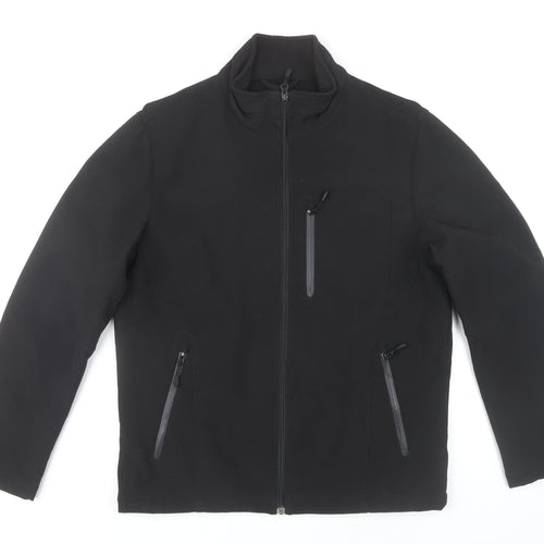 Kirkland Signature Men's Black Softshell Jacket S 38in Water Resistant