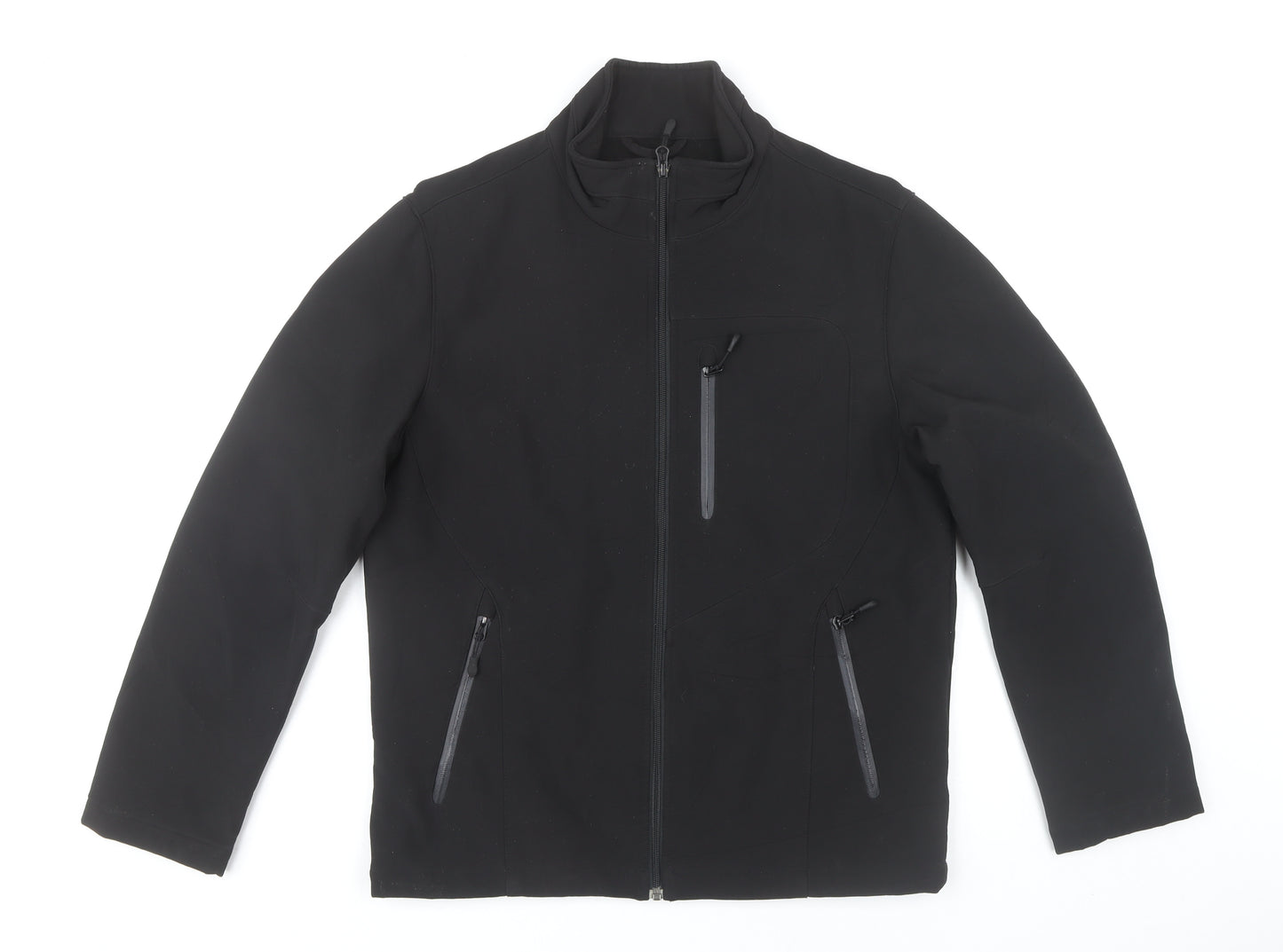 Kirkland Signature Men's Black Softshell Jacket S 38in Water Resistant