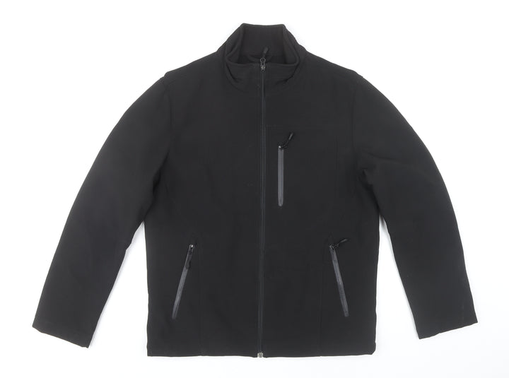 Kirkland Signature Men's Black Softshell Jacket S 38in Water Resistant