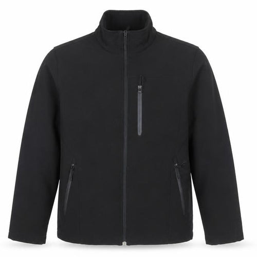 Kirkland Signature Men's Black Softshell Jacket S 38in Water Resistant