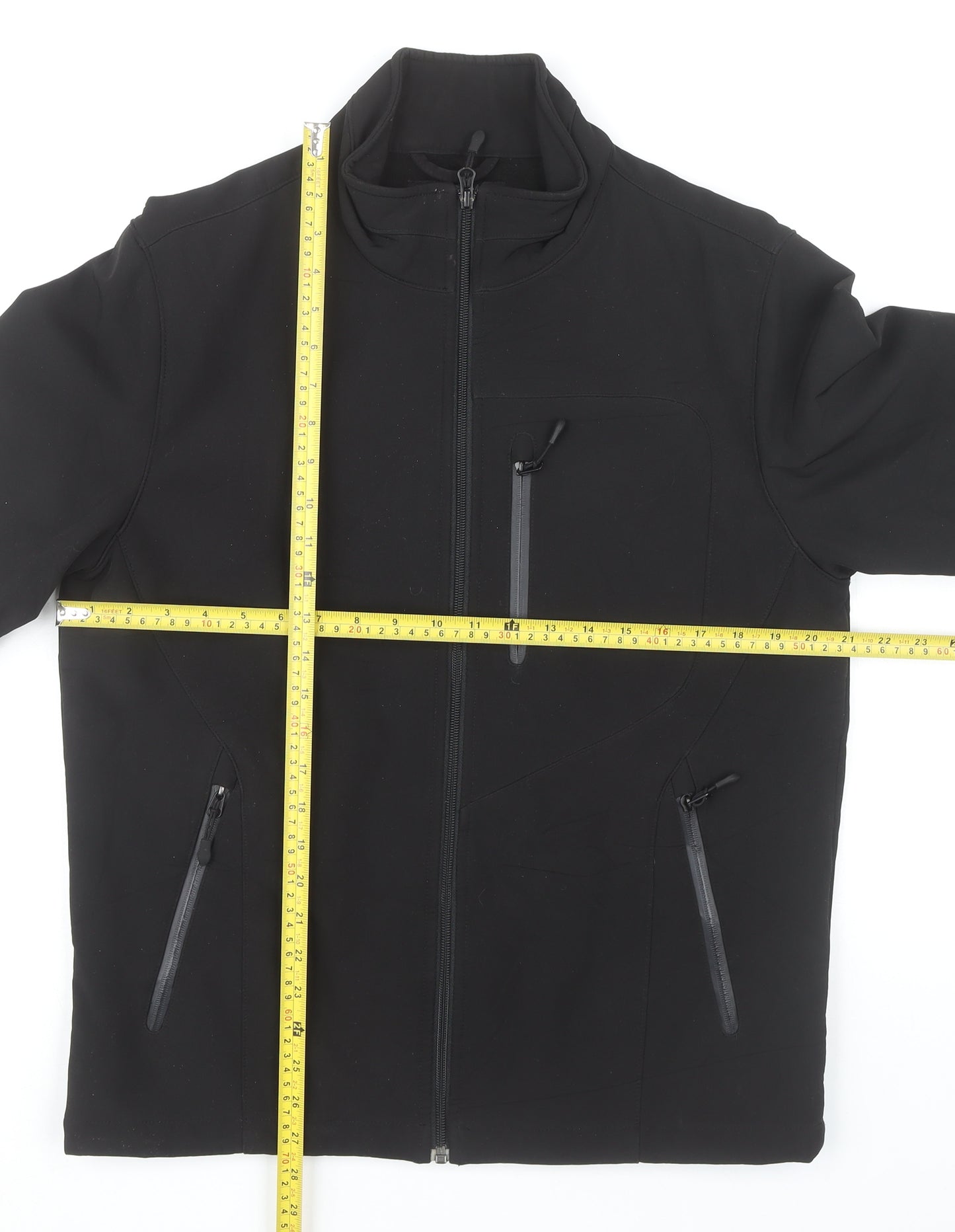 Kirkland Signature Men's Black Softshell Jacket S 38in Water Resistant