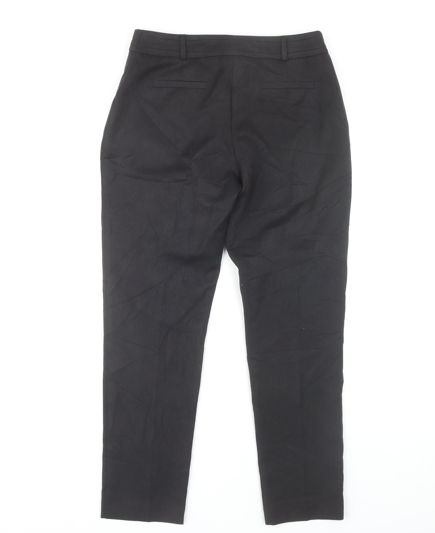 Wallis Women’s Black Straight Leg Slim Fit Trousers Size 8