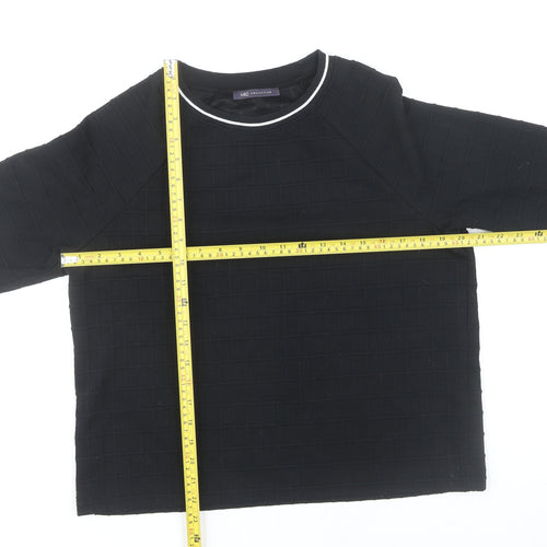 Marks and Spencer Women’s Black Size 14 Crew Neck Pullover Jumper