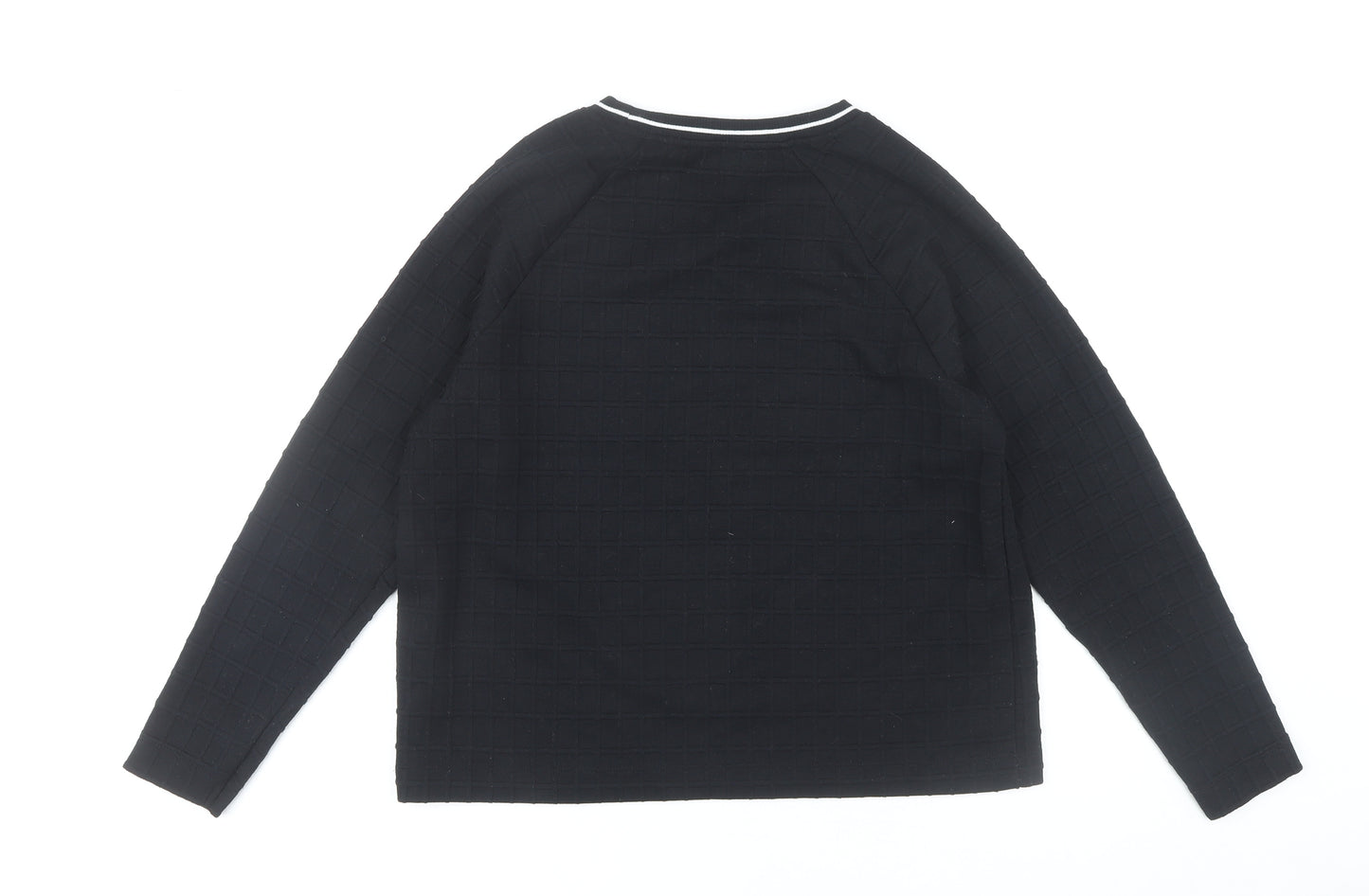 Marks and Spencer Women’s Black Size 14 Crew Neck Pullover Jumper
