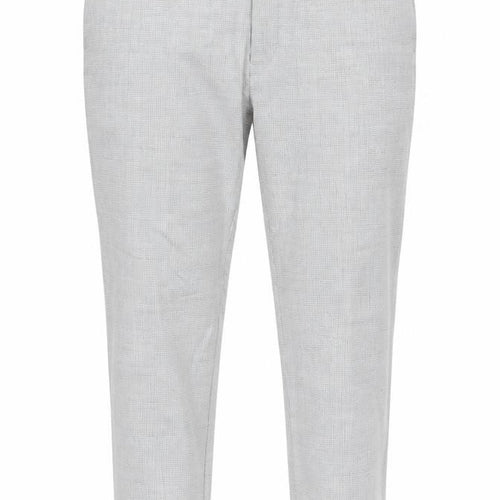 Marks and Spencer Men's Grey Check Wool Dress Pants 42W 31L Classic Fit