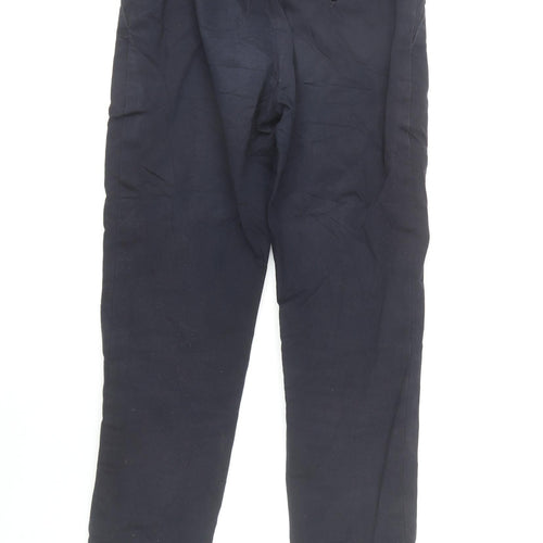 Jaeger Women’s Blue Chino Trousers Size 8 Slim Fit Mid Rise Twill