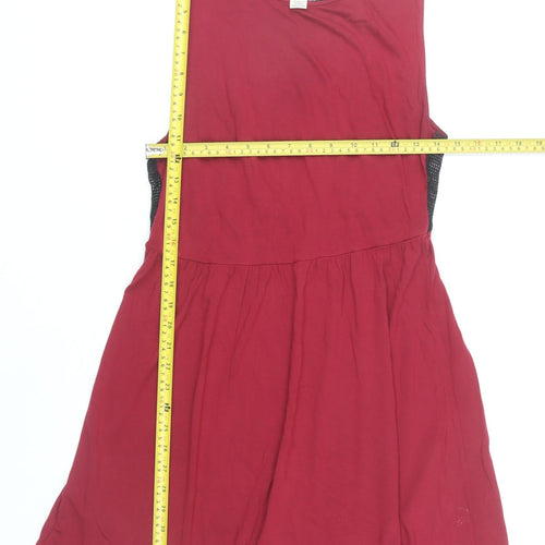 Billabong Women’s Red Skater Dress Size 12 Sleeveless Casual Summer