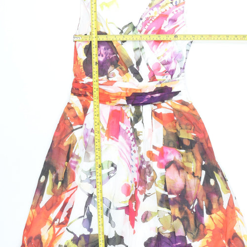 Next Women’s Multicoloured Floral A-Line Knee Length Dress Size 12