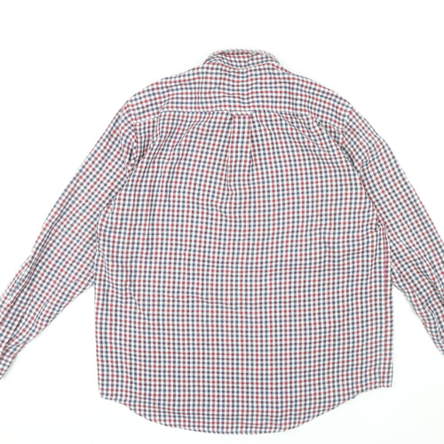 James Pringle Men's Multicoloured Check Long Sleeve Button-Up Shirt XL