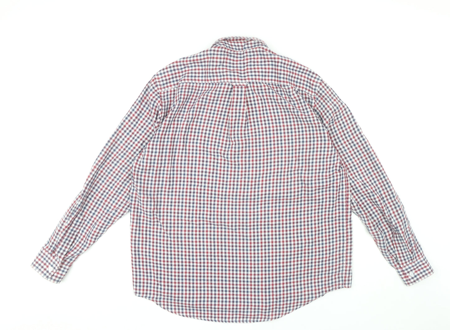 James Pringle Men's Multicoloured Check Long Sleeve Button-Up Shirt XL