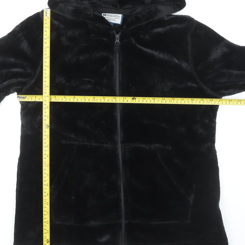 Mountain Warehouse Women’s Black Faux Fur Hooded Jacket Size 14