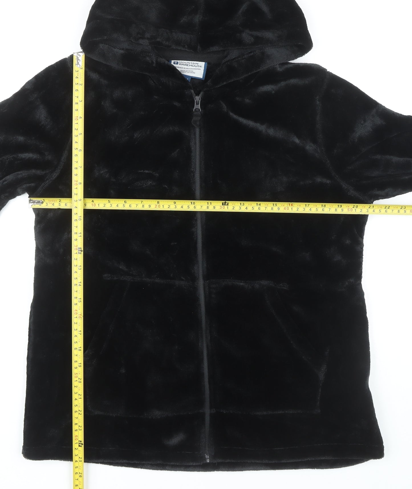 Mountain Warehouse Women’s Black Faux Fur Hooded Jacket Size 14