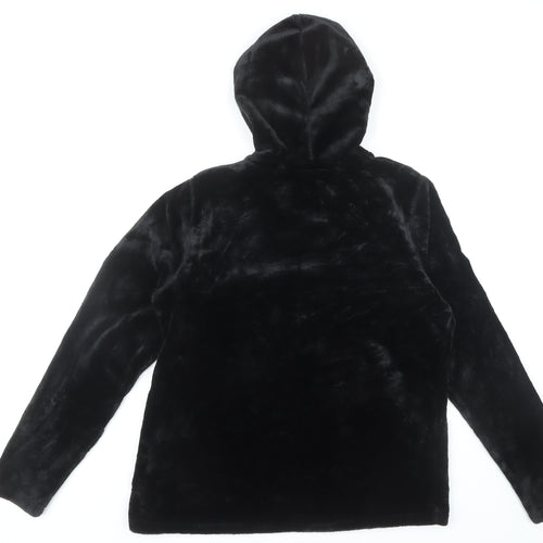 Mountain Warehouse Women’s Black Faux Fur Hooded Jacket Size 14