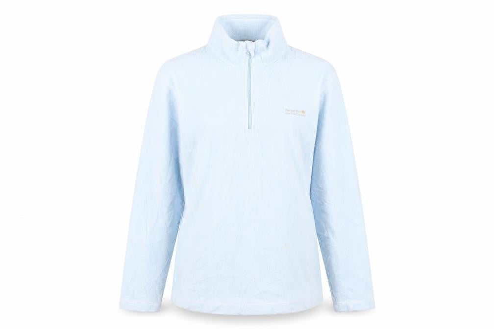 Regatta Women’s Blue Size 12 1/4 Zip Fleece Sweatshirt Outdoor Hiking