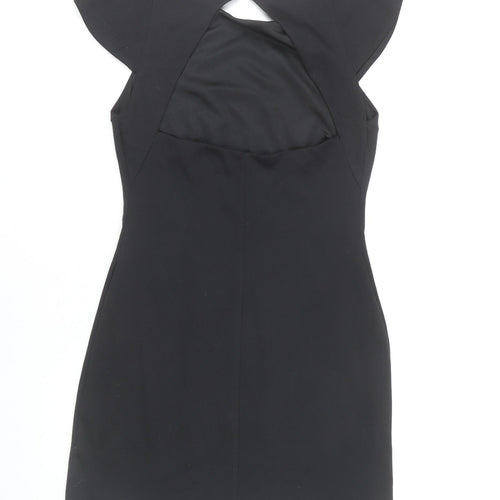 Amy Childs Women's Black Studded Bodycon Party Dress Size 10