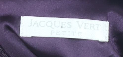 Jacques Vert Petite Purple Floral Lace Sheath Dress UK 8