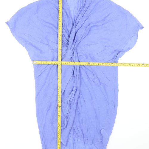 Marks and Spencer Women's Blue Kaftan Knee Length Dress M